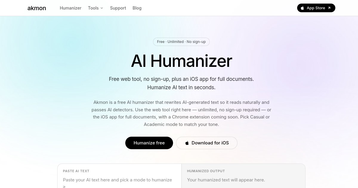 Akmon - Free AI Humanizer