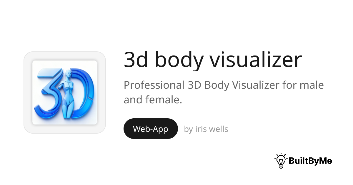 3d body visualizer - Professional 3D Body Visualizer for male and ...