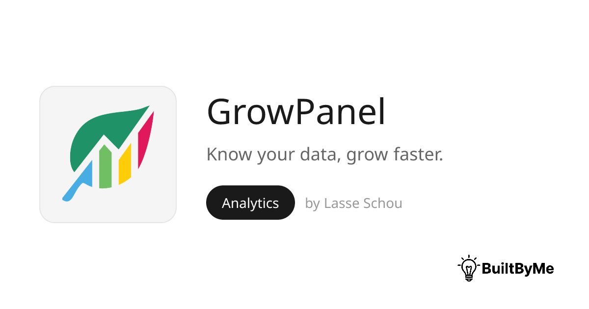 GrowPanel - Know your data, grow faster. | BuiltByMe