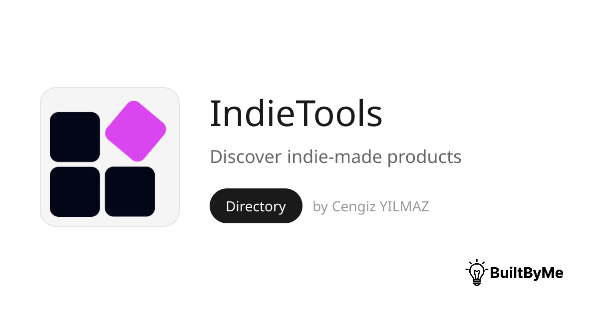 IndieTools - Discover indie-made products | BuiltByMe