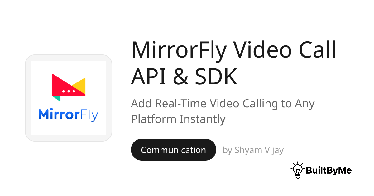 MirrorFly Video Call API & SDK - Add Real-Time Video Calling to Any ...