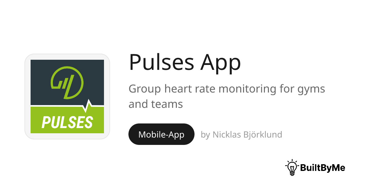 Pulses App - Group heart rate monitoring for gyms and teams | BuiltByMe